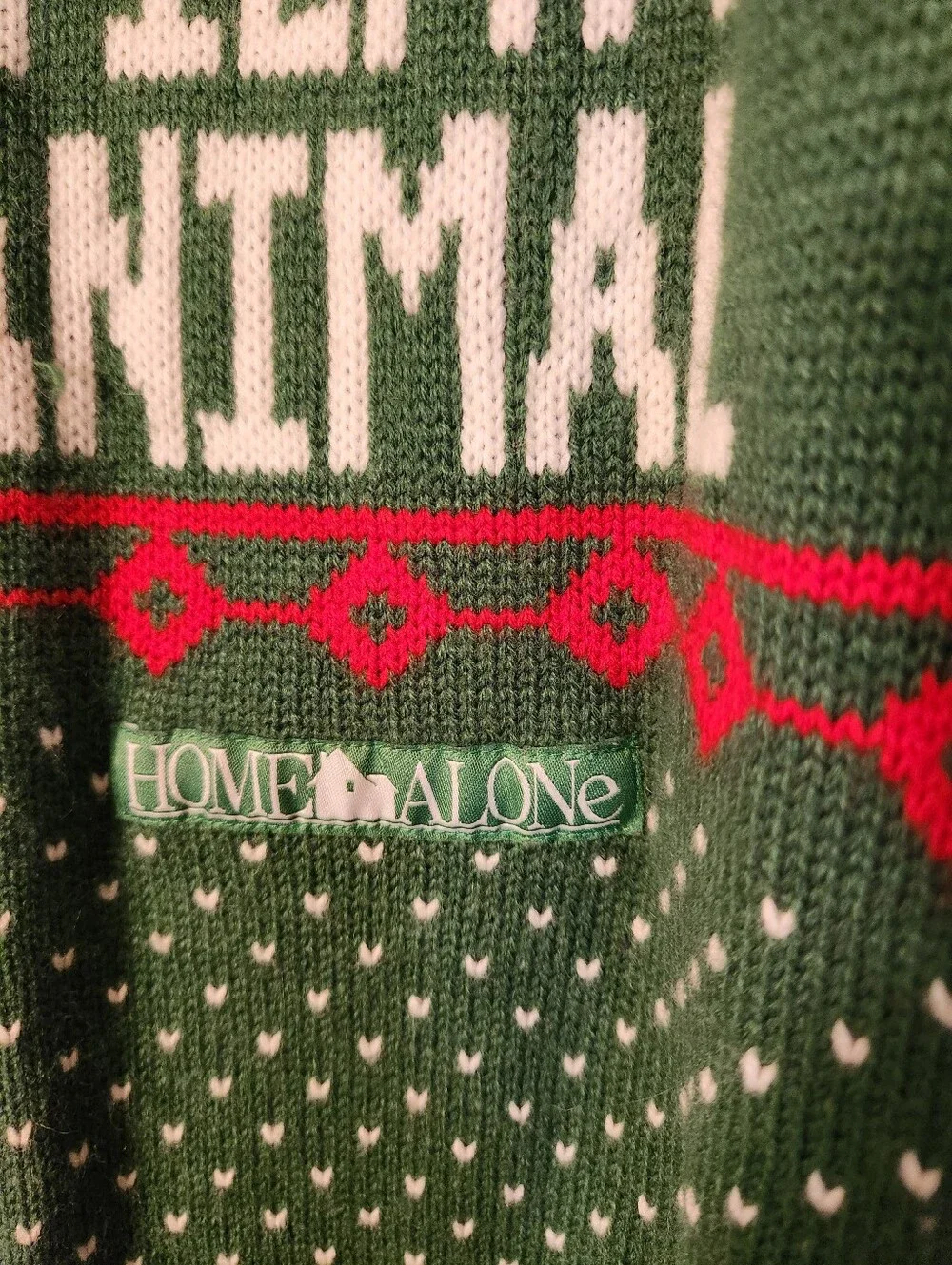 'Merry Christmas Ya Filthy Animal' Green Holiday Sweater